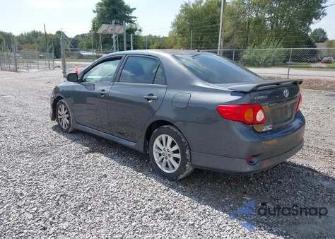 2009 Toyota Corolla S z USA, uszkodzony, nr VIN 2T1BU40E29C145656